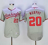 Washington Nationals #20 Daniel Murphy Gray 2016 Flexbase Collection Stitched Jersey,baseball caps,new era cap wholesale,wholesale hats